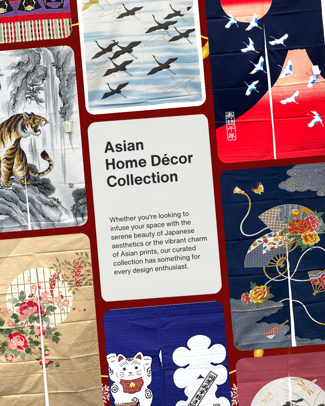 For Home Décor Enthusiasts🏡: Asian Wall Art & Home Décor Curated by Merae