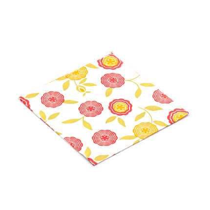 JoyLife Mini Red and Orange Sunflower Napkins