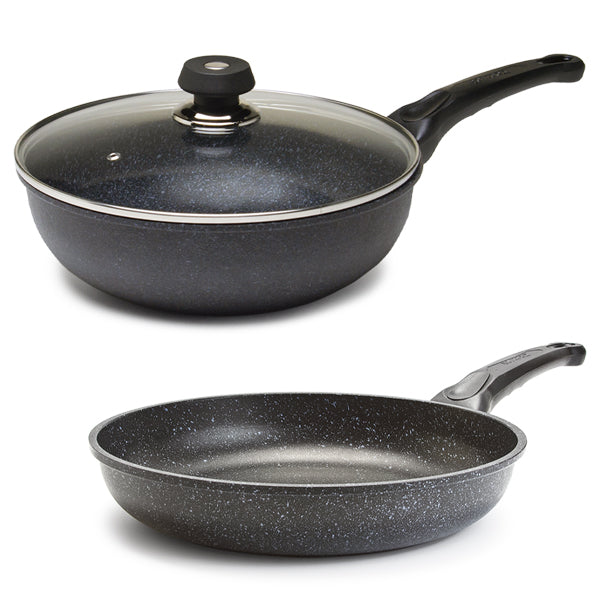 Joycook Cast Fry & Wok with Lid 11"D, 3pc Special Set