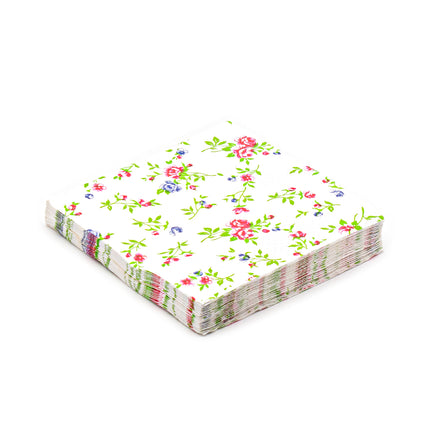 JoyLife Mini Red and Blue Rose Napkins