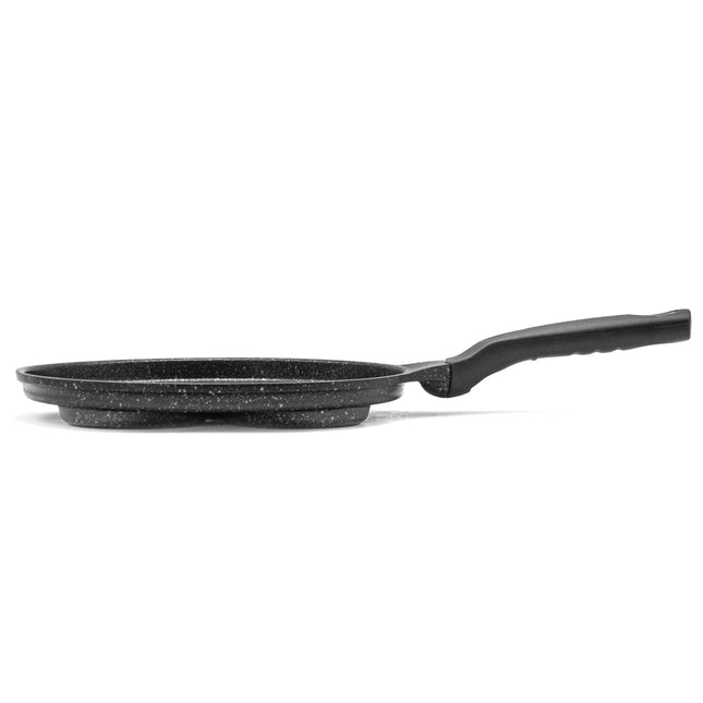 JOYCOOK Cast Aluminum 4-Hole Multi Egg Pan (Durastone Marble)