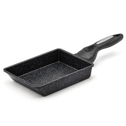 JOYCOOK Cast Aluminum Square Egg Pan (Durastone Marble)