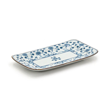 Roco Wisteria Rectangular Porcelain Plate – Set of 5