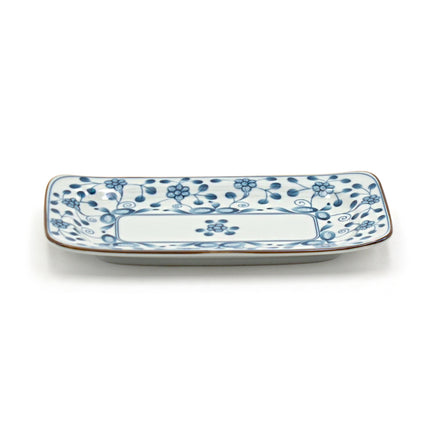 Roco Wisteria Rectangular Porcelain Plate – Set of 5