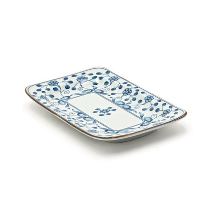 Roco Wisteria Rectangular Porcelain Plate – Set of 5