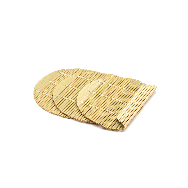 Maruki Bamboo Soba Mat 6.5"D Set of 3