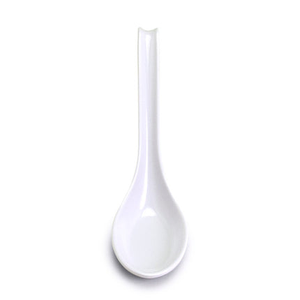 Melamine Chinese Soup Spoon, 60pc, 6.25"L (White)