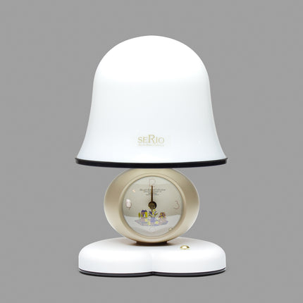 Japanese Table Clock with Lamp