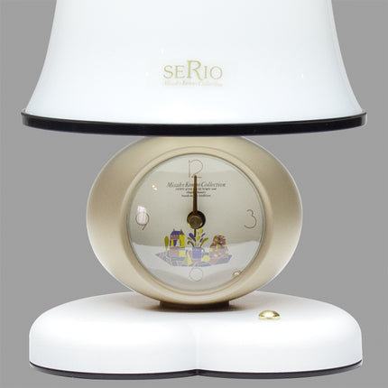 Japanese Table Clock with Lamp