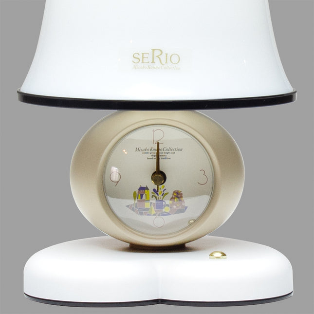 Japanese Table Clock with Lamp
