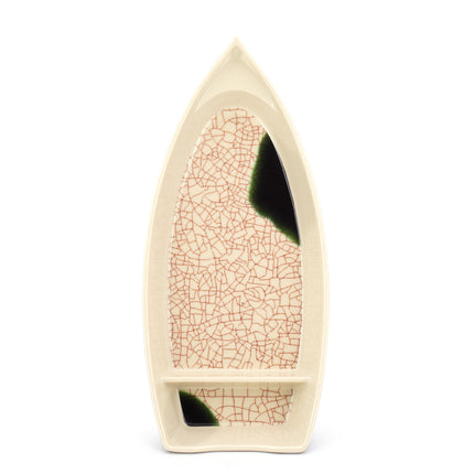 Melamine Sushi Boat, 6pc, 4.5"L x 10"W x 1.2"H (Oribe)