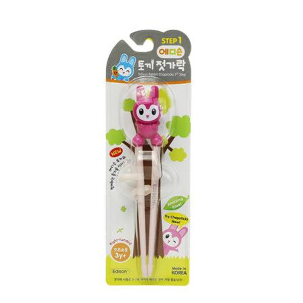 Edison Rabbit Chopstick Right-Hand (Blue / Pink)