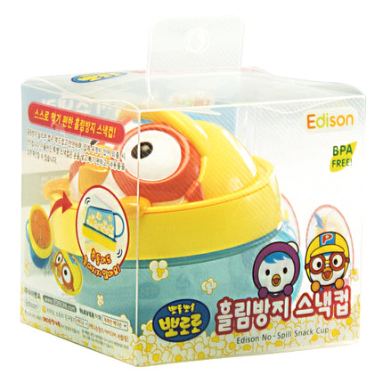 Edison Pororo No-Spill Snack Cup for Kids, Made in Korea 250ml / 8.45 fl. oz.