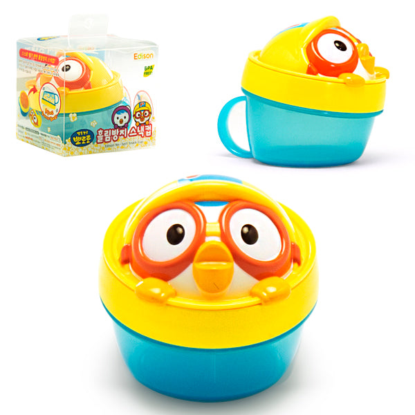 Edison Pororo No-Spill Snack Cup for Kids, Made in Korea 250ml / 8.45 fl. oz.