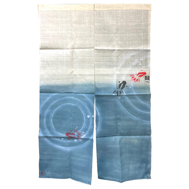 Koi Pond Noren Furoshiki Curtain