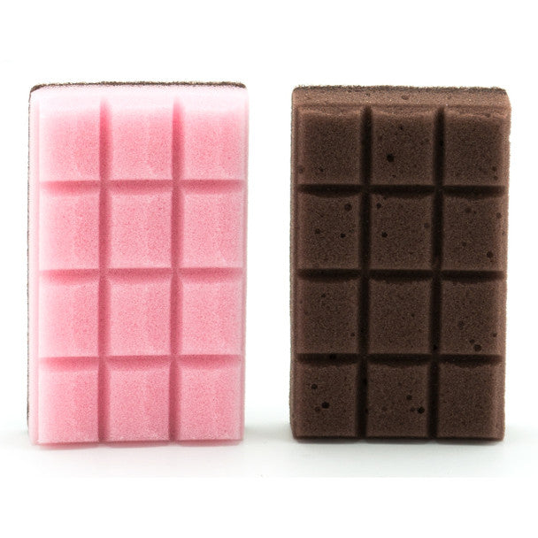 Chocolate Bar Fun Kitchen Sponge 2pc