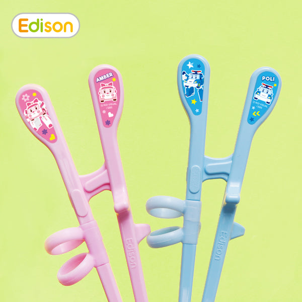 Kid Chopsticks EDISON CHOPSTICK II for Children Training Chopsticks Learning Chopsticks Poli right-handed 7