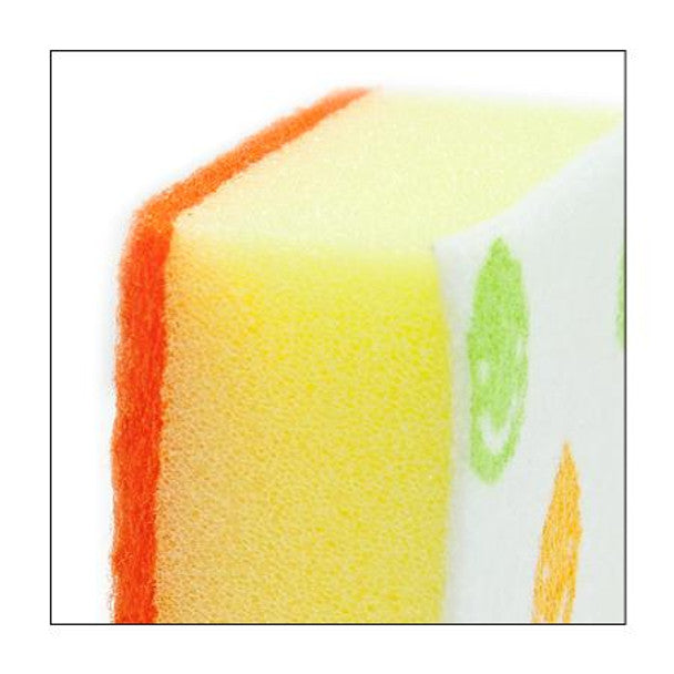 Happy Dish Sponge - Orange  (2pcs/pack)