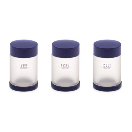 Navy Plastic Condiment Pot Set Of 3