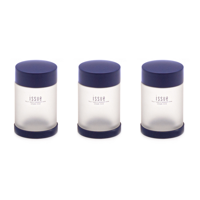 Navy Plastic Condiment Pot Set Of 3