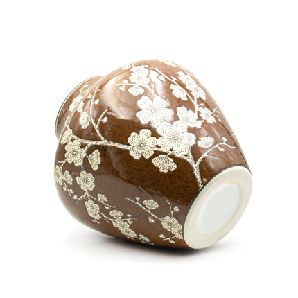 Glossy Brown Ceramic Vase