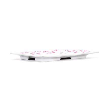 Melamine Rectangle Plate, 6pc, 11.25" x 7.3" (Sakura Flower)