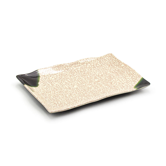 Melamine Rectangle Plate, 6pc, 13.25"x9" (Two Tone)