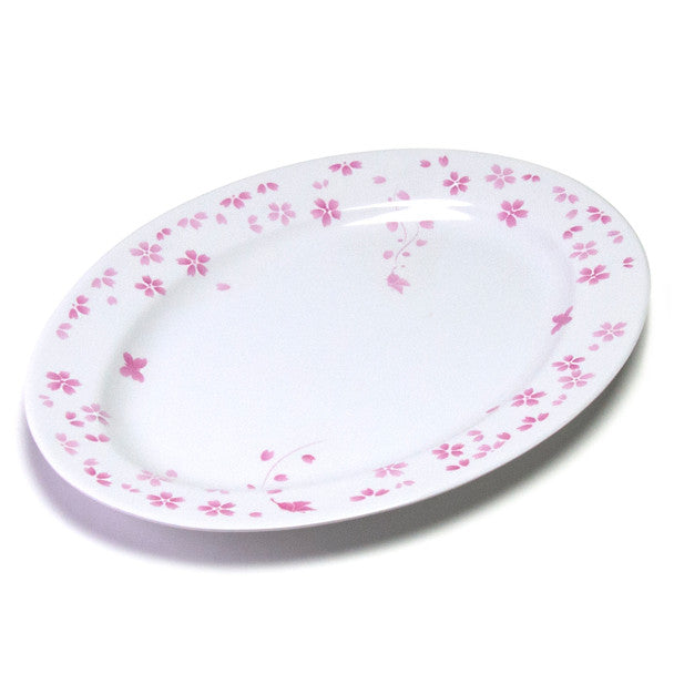 Melamine Oval Platter, 6pc, 16" (Cherry Blossom)