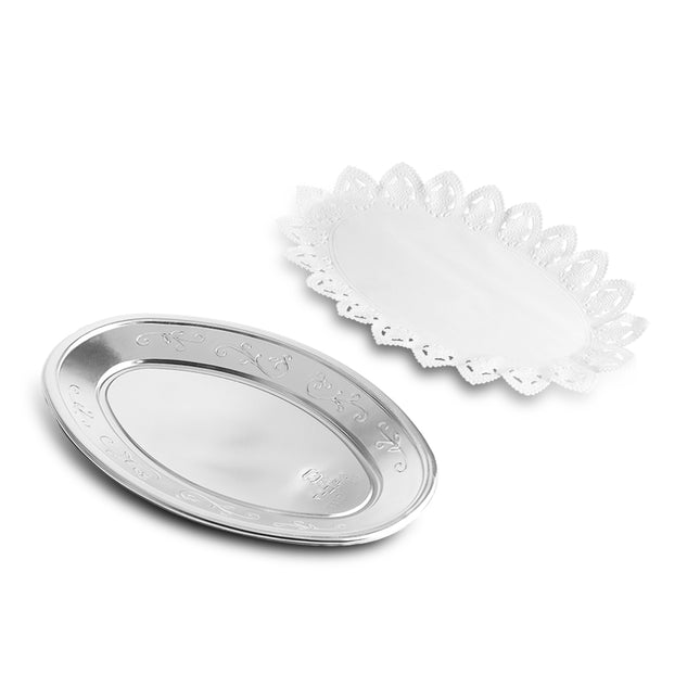 Oval Shape Party Plate 2PC - Set of 4