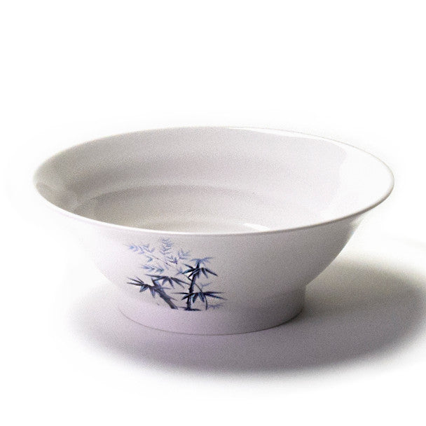 Melamine Noodle Bowl, 12pc, 8"D (Elegant Blue Bamboo)