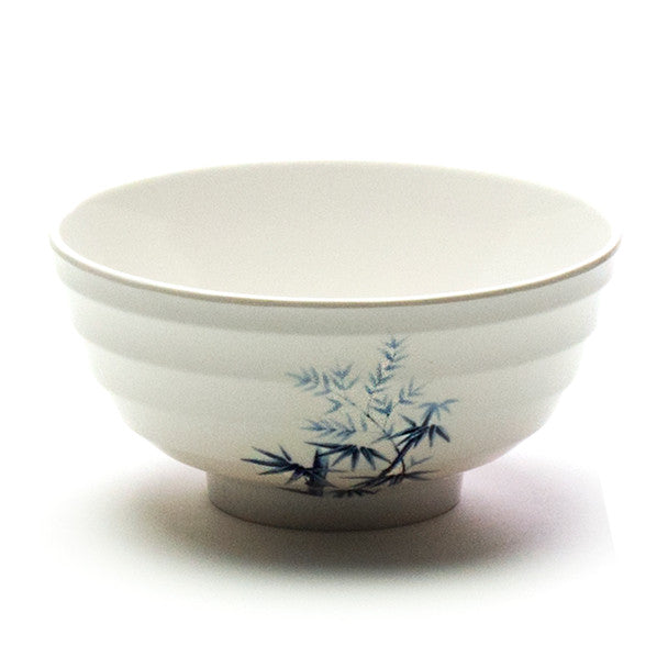 Melamine Udon Bowl, 6pc, 6.25"D (Elegant Blue Bamboo)