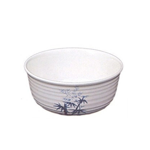 Melamine Udon Bowl, 5pc, 6.5"D (Elegant Blue Bamboo)