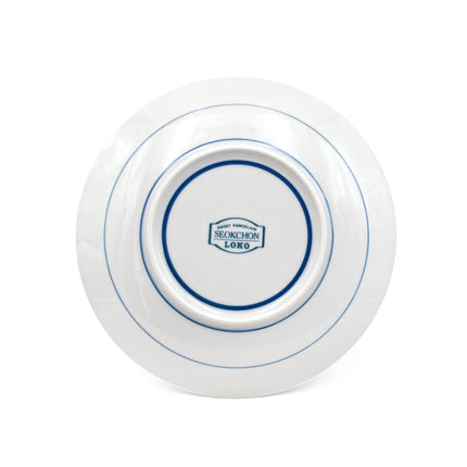 Bush Clover Ceramic Round Plate 7" - Set of 5