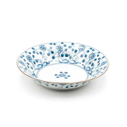 Bush Clover Ceramic Shallow Bowls - Set of 5