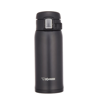 Zojirushi Vacuum Mug Stainless Steel Flip-Open 12oz (Black)