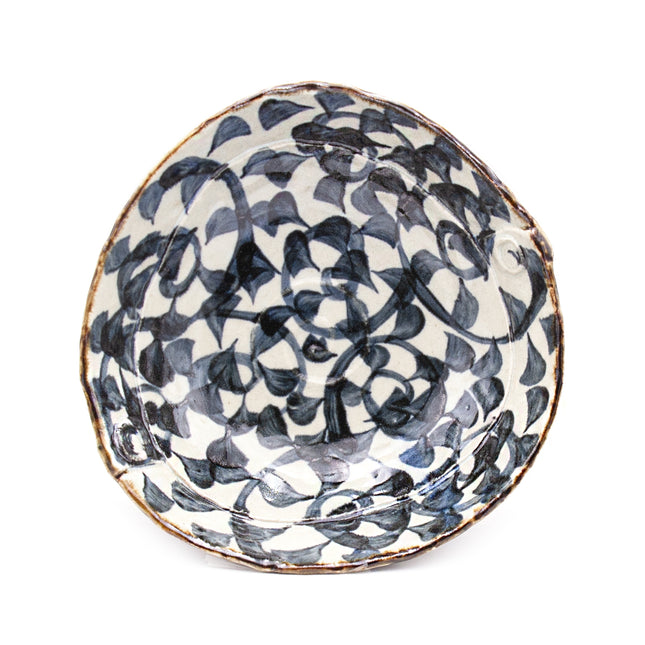 Premium Ceramic Bowl with Navy Pattern