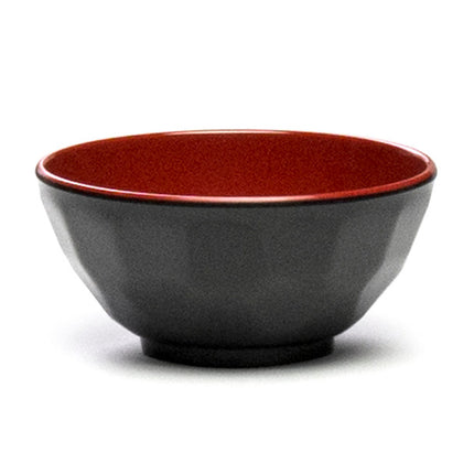 Melamine Soup Bowl, 12pc, 4-3/4"Dx2-1/4"H (Black/Red)