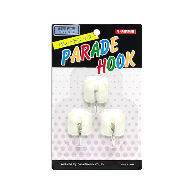Japanese Adhesive Parade Hooks 3pc