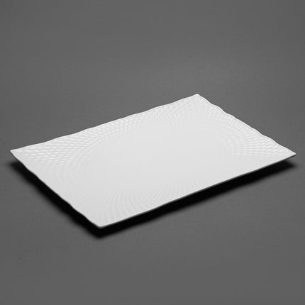 Rectangular White Large Plate