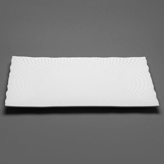 Rectangular White Large Plate