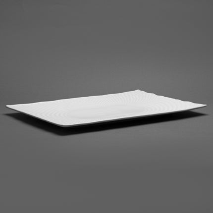 Rectangular White Large Plate