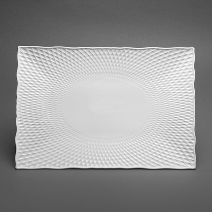 Rectangular White Large Plate