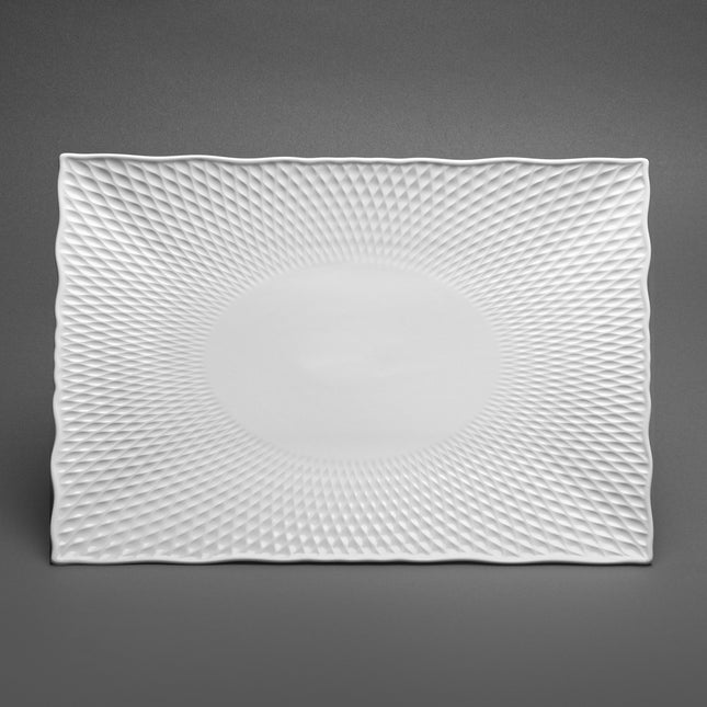 Rectangular White Large Plate