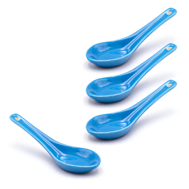 Ceramic Chinese Sky Blue Spoons (4pcs / Set) (Copy)