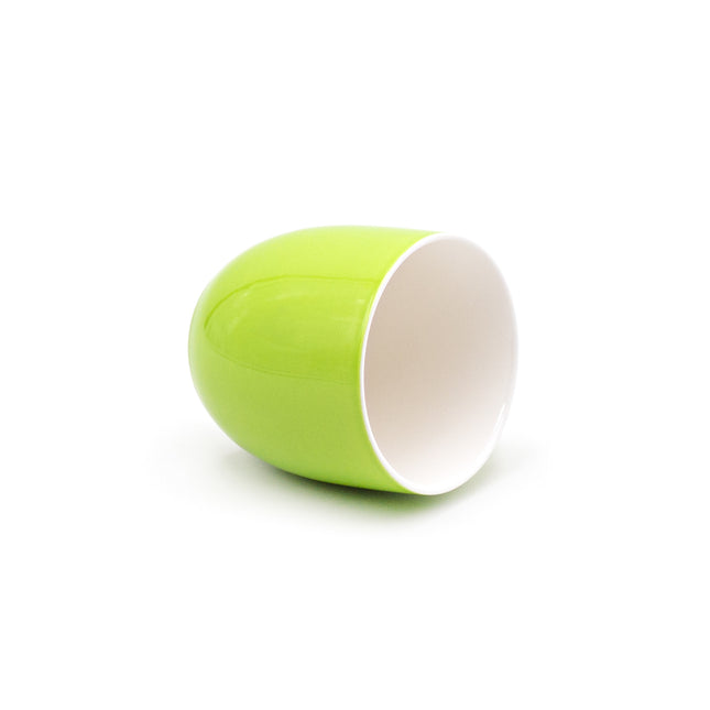 Green Porcelain Teacup 3"H