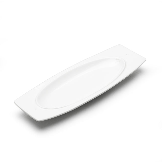 White Cermaic Rectangle Serving Platter