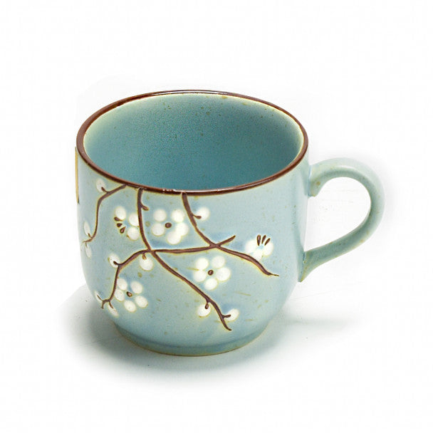 Sky Blue Sakura Mug 3.5"H