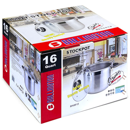 Ballington Stainless Steel Stockpot 16QT