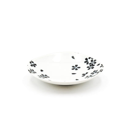 Black Cherry Blossoms Plate 5.25"D