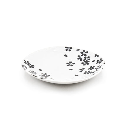 Black Cherry Blossoms Plate 6.25"D